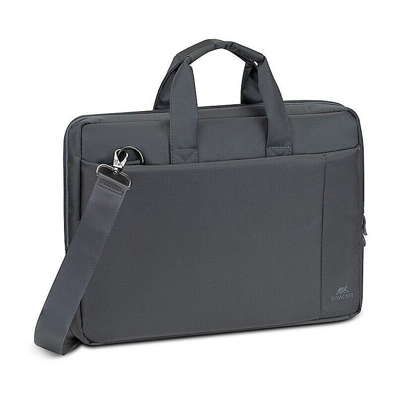 RIVACASE Central Laptop Bag 15.6" - Grey [8231]