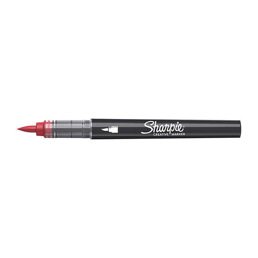 SH Creative Mrkr Brush Red Bx6