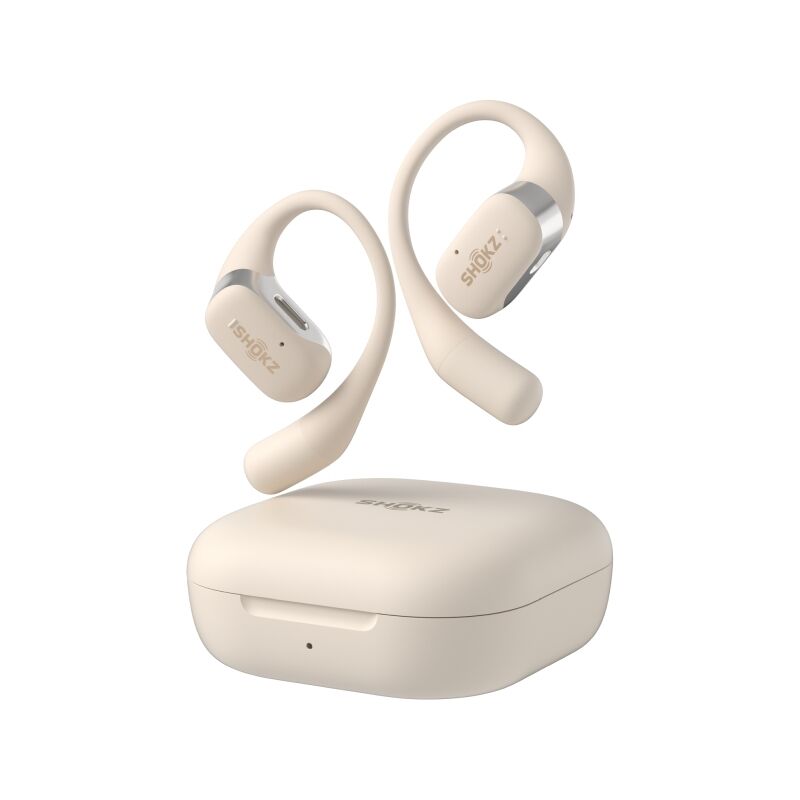 SHOKZ OpenFit Open Ear True Wireless Bone Conduction Earbuds Beige [T910-ST-BG]