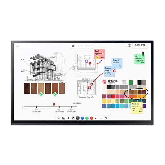 SHARP LA-Series 75'' touch