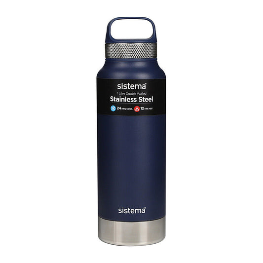 Sistema 1L S/Steel Bottle Asst