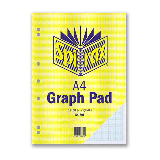Spirax 801 Graph Pad 1mm Pk10