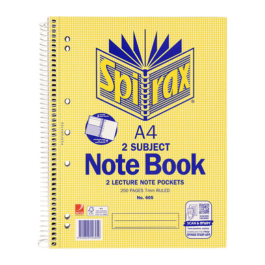 Spirax 605 2Sub A4 SO 250p Pk5
