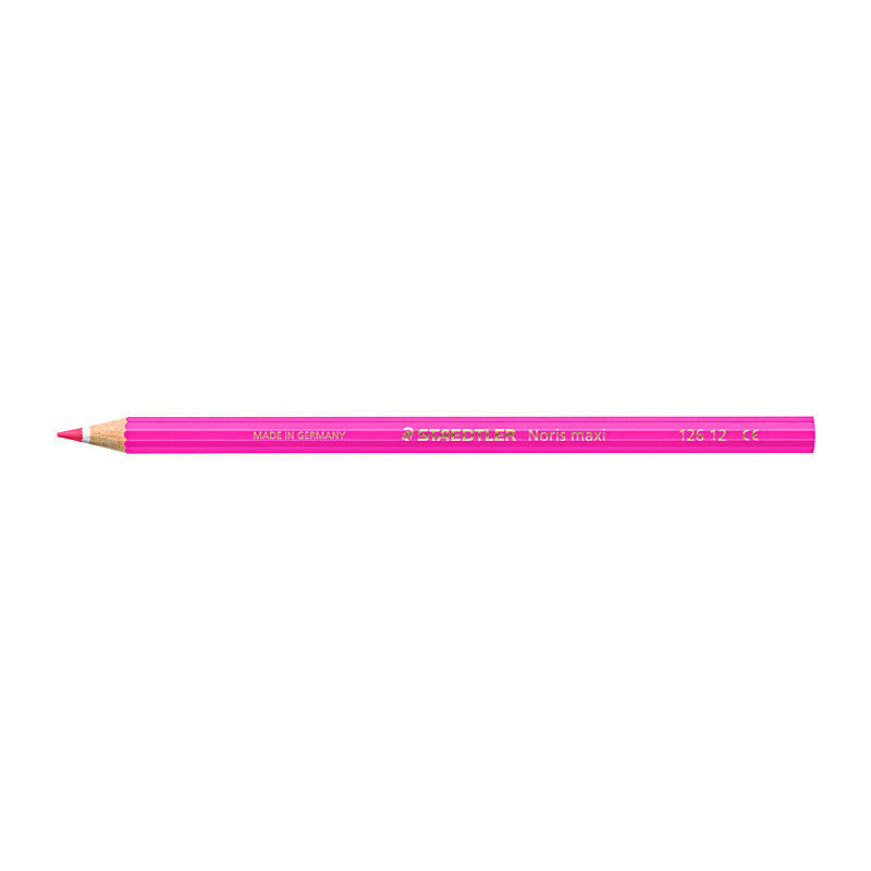 Staedtler Noris Club MAXI Learner Colour Pencil - 12 Pack - Pink