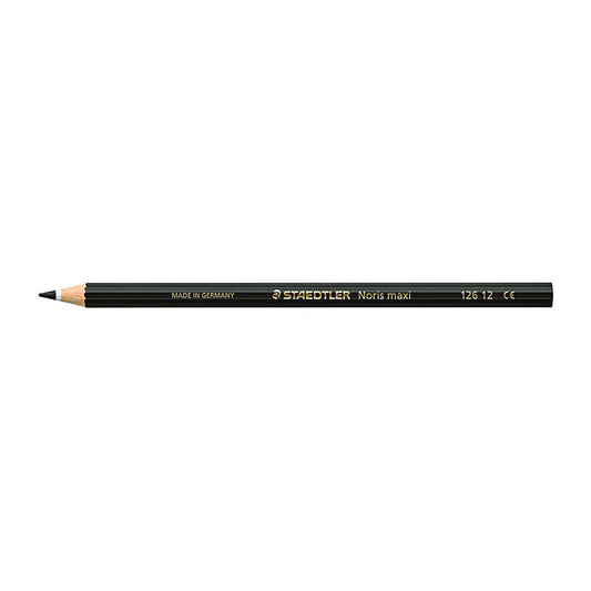 Staedtler Noris Club MAXI Learner Colour Pencil - 12 Pack - Black