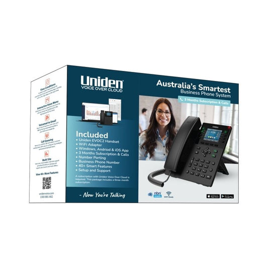 Uniden Voice over Cloud Business Phone System [EVOC2BUNDLE]